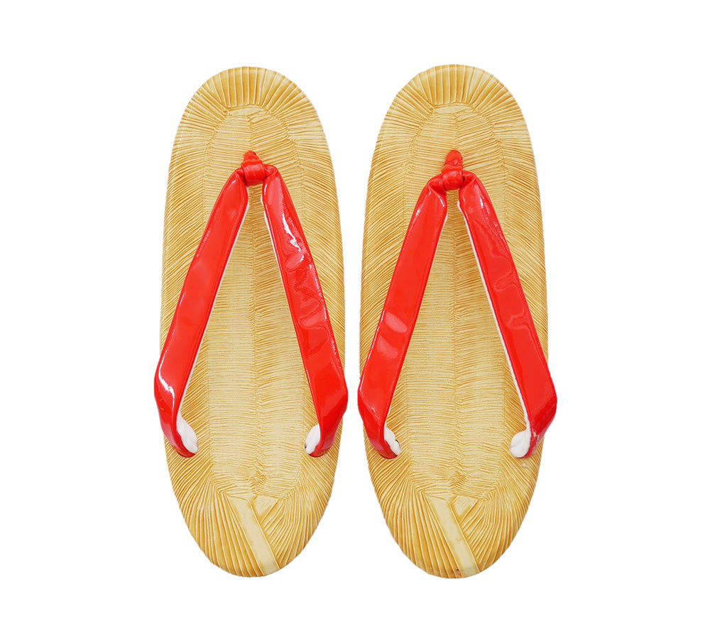 お任せ白の半幅帯+お任せ赤の帯締め+お任せ白台の赤鼻緒下駄のセット◆優美な金魚柄 お任せ白の半幅帯+お任せ赤の帯締め+お任せ白台の赤鼻緒下駄のセット