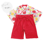 ベビー キッズ 袴 ロンパース 【 女の子 】