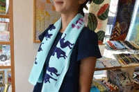 Tokyo Koenji Awa Odori Towel Blue << Free shipping using Nekoposu! 》