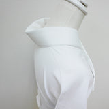 筒袖半襦袢【あられ-濃いグレー】半襟・衣紋抜き付き 丸洗いOK