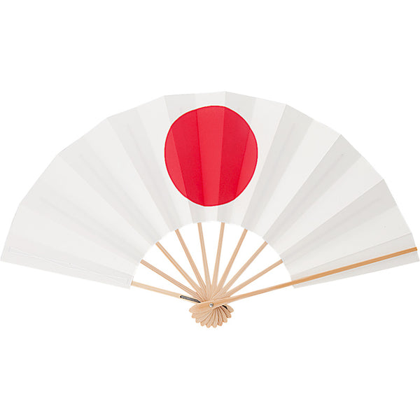 【舞扇子】日の丸　白竹・黒塗骨から選べます！！Fan for Japanese dance